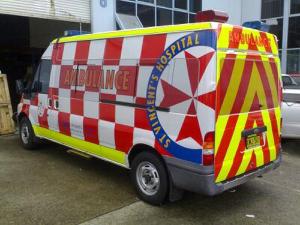 Hospital based transfer ambulance